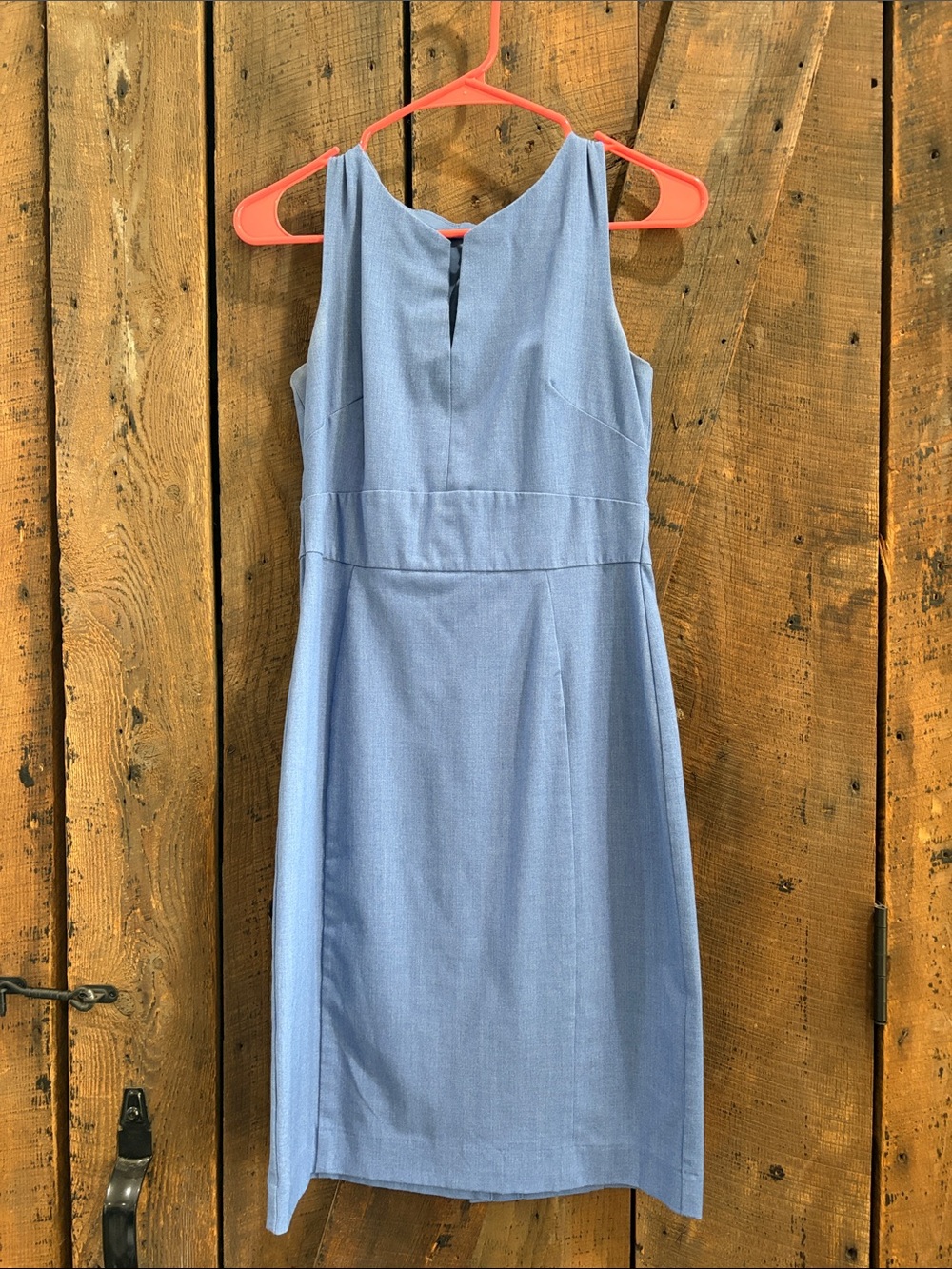 Banana Republic Sleeveless Light Blue Sheath Dress